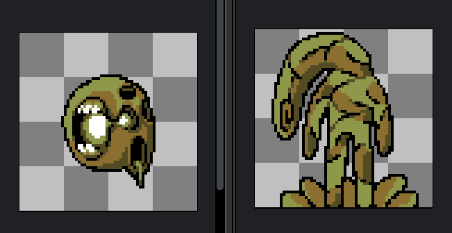 Monster designs for a raycaster game.