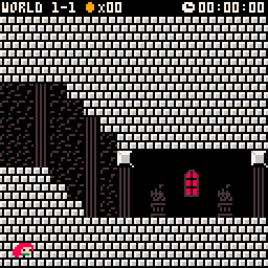 Super Mario Bros castle theme in Celeste Classic.