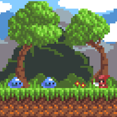 Screenshot from a lowrezjam project I never submitted.