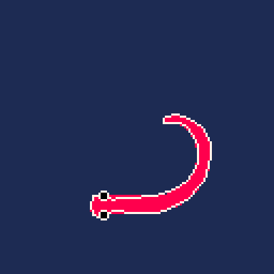 An attempted procedural critter renderer in PICO-8. Made after I watched <a href='https://www.youtube.com/watch?v=qlfh_rv6khY'>this</a> video discussing the technique.