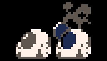 Some rocket sprites for a space-survival game.